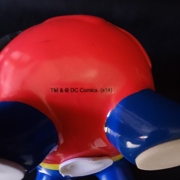 DC Comics FAB Starpoint Ceramic Superman Coin Money Pig Piggy Bank w/ Stopper - Picture 11 of 12